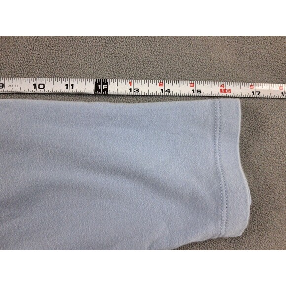 Orvis T-Shirt Top Blouse Women's Large Light Blue V-Neck 3/4 Sleeve Pima Cotton - Picture 9 of 11